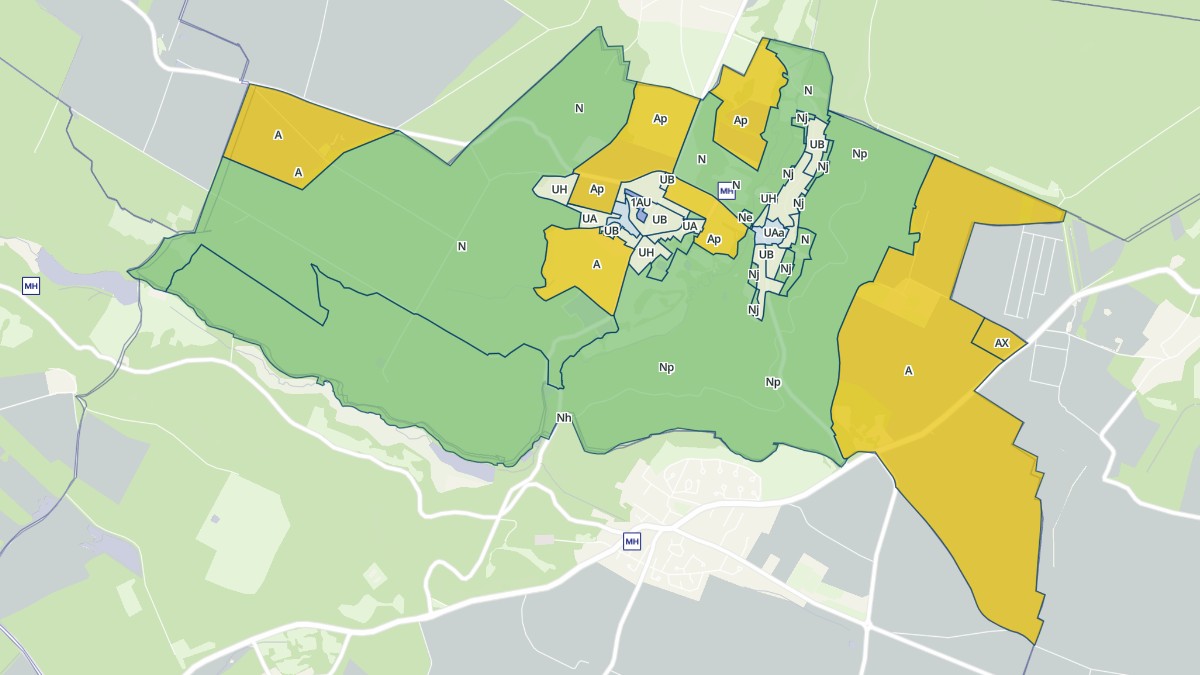 Aperçu cartographique de Senlisse, centré sur la commune