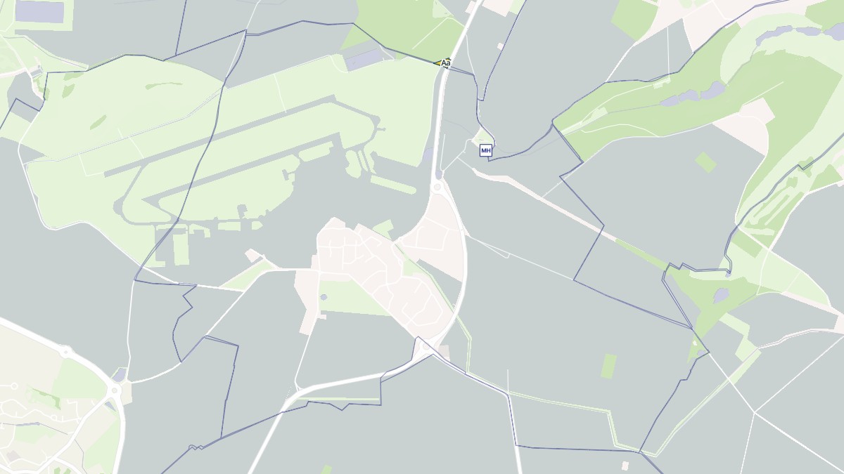 Aperçu cartographique de Toussus-le-Noble, centré sur la commune