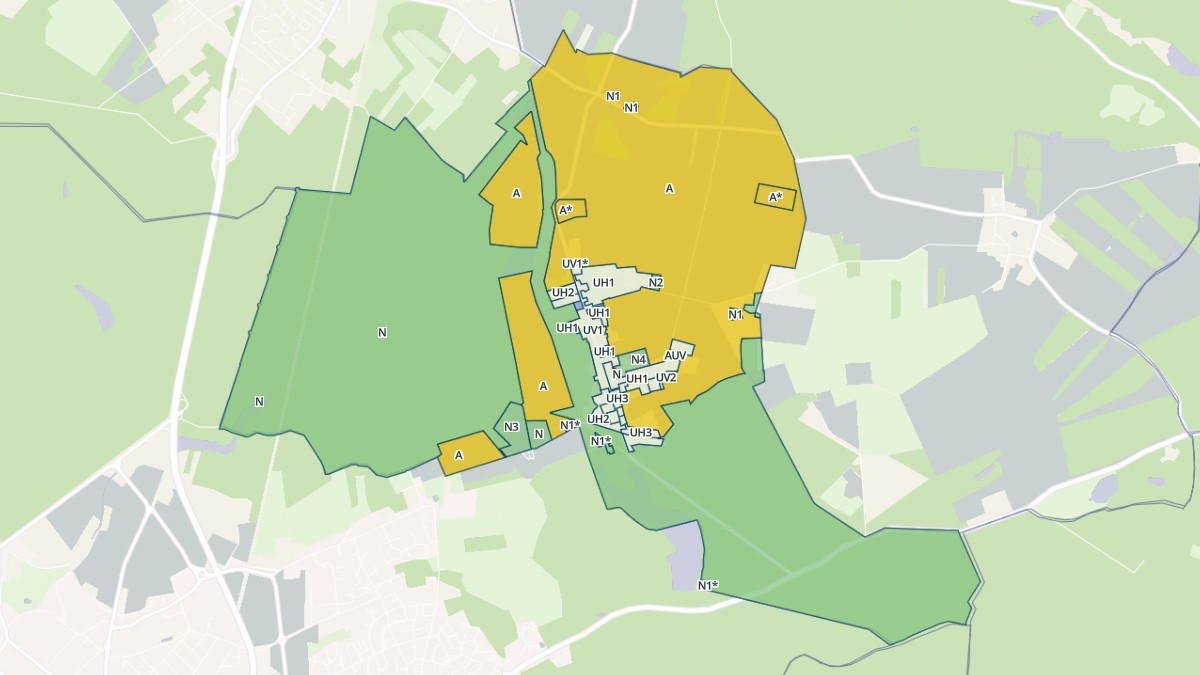 Aperçu cartographique de Vieille-Église-en-Yvelines, centré sur la commune