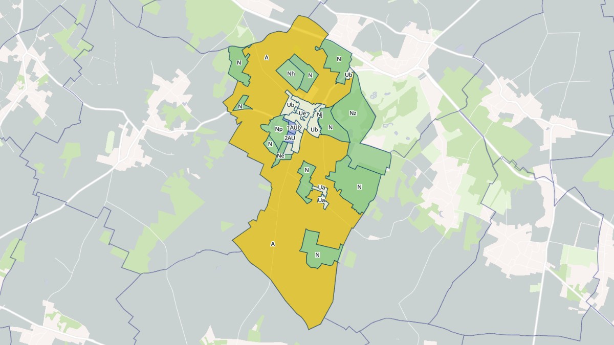 Aperçu cartographique de Villiers-le-Mahieu, centré sur la commune