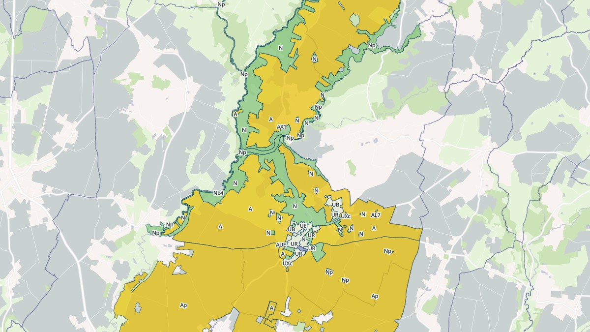 Aperçu cartographique de Béceleuf, centré sur la commune