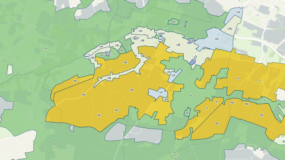 Aperçu cartographique de Bessines, centré sur la commune