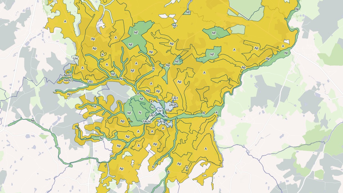 Aperçu cartographique de Boismé, centré sur la commune