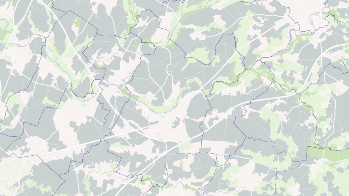 Aperçu cartographique de La Crèche, centré sur la commune