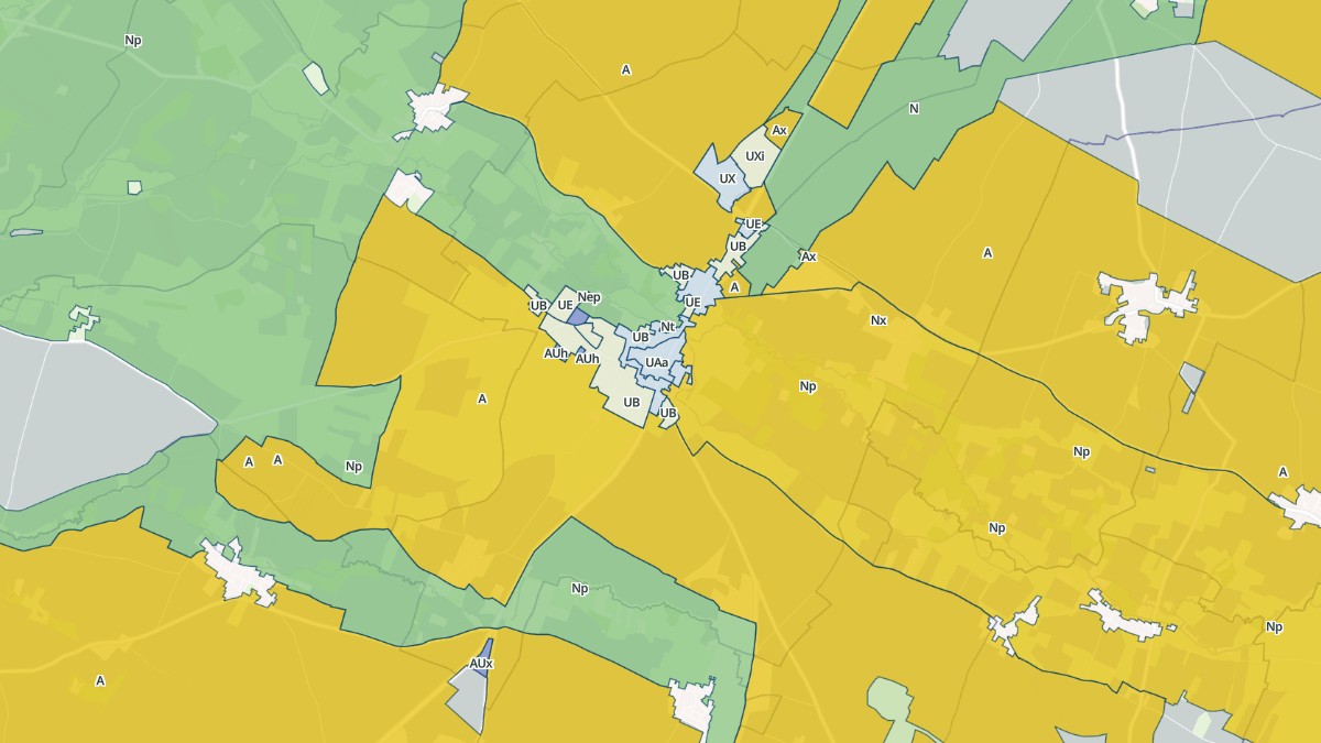Aperçu cartographique de Brioux-sur-Boutonne, centré sur la commune
