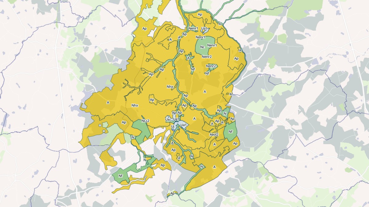 Aperçu cartographique de Clessé, centré sur la commune