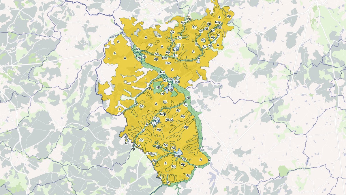 Aperçu cartographique de La Forêt-sur-Sèvre, centré sur la commune