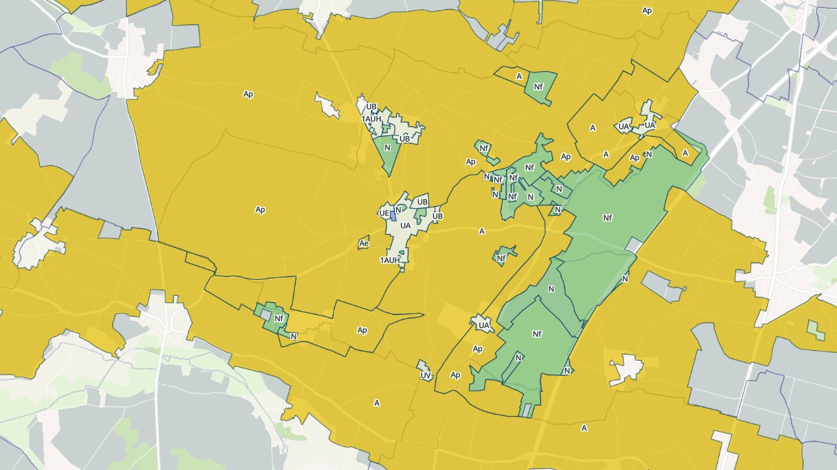 Aperçu cartographique de La Foye-Monjault, centré sur la commune