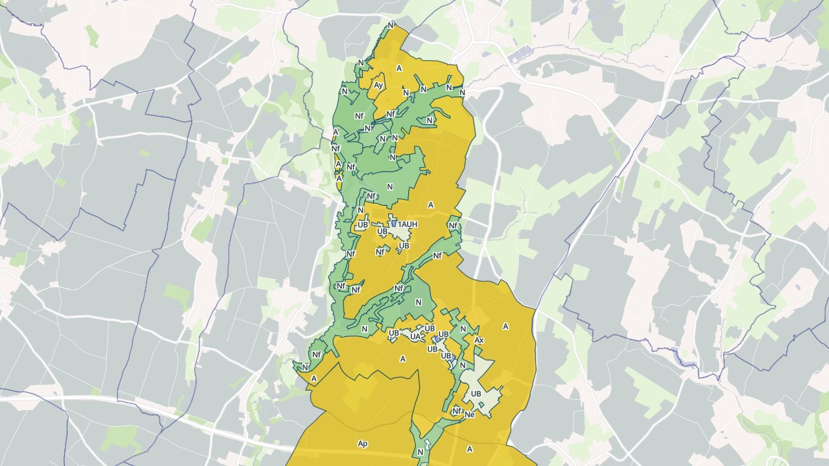 Aperçu cartographique de Germond-Rouvre, centré sur la commune