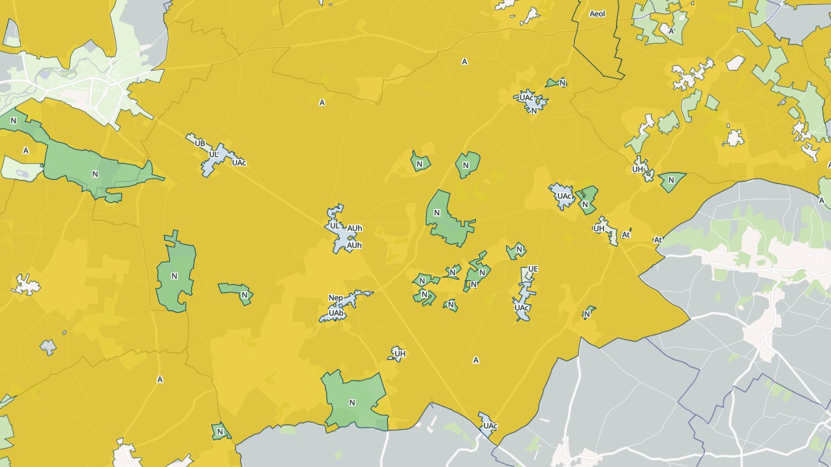 Aperçu cartographique de Valdelaume, centré sur la commune