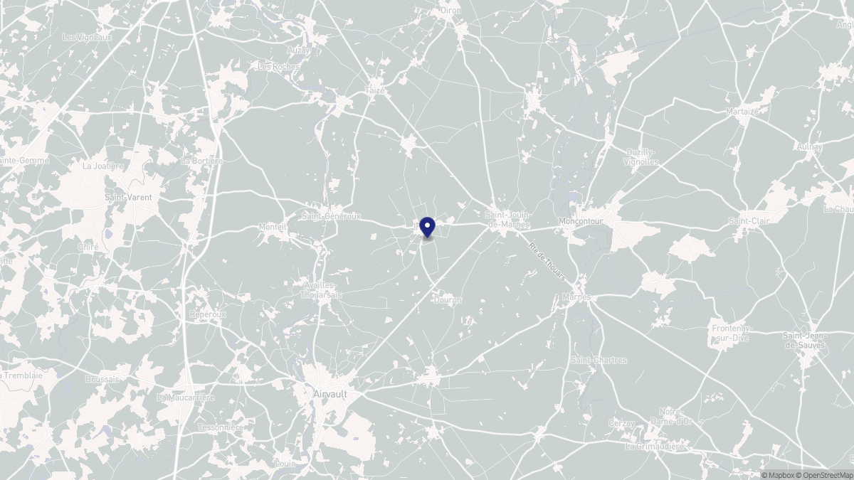 Aperçu cartographique de Irais, centré sur la commune