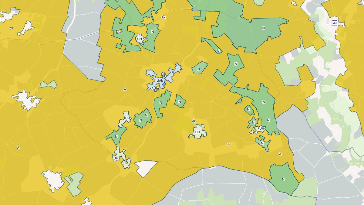 Aperçu cartographique de Lorigné, centré sur la commune