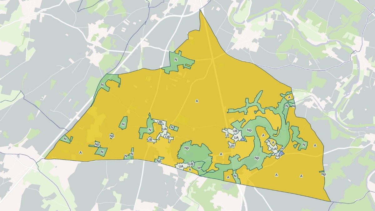 Aperçu cartographique de Luzay, centré sur la commune