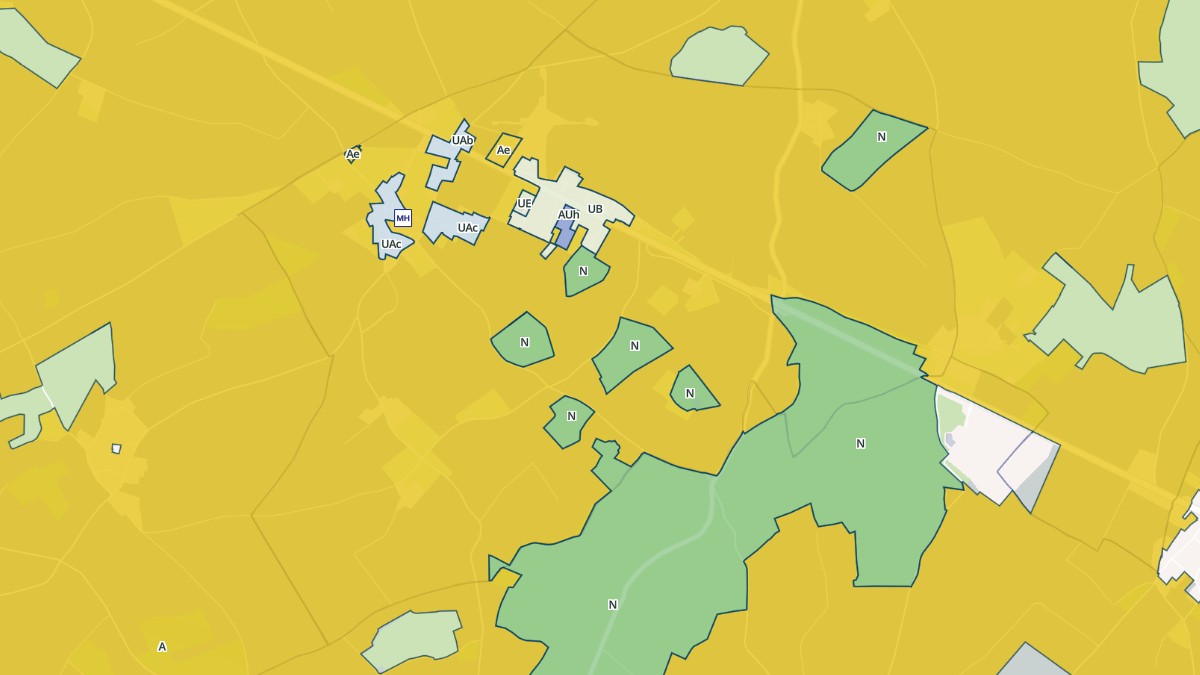 Aperçu cartographique de Maisonnay, centré sur la commune