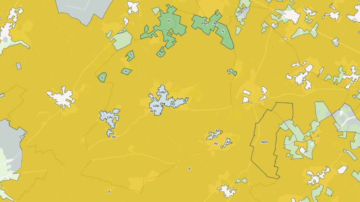 Aperçu cartographique de Melleran, centré sur la commune