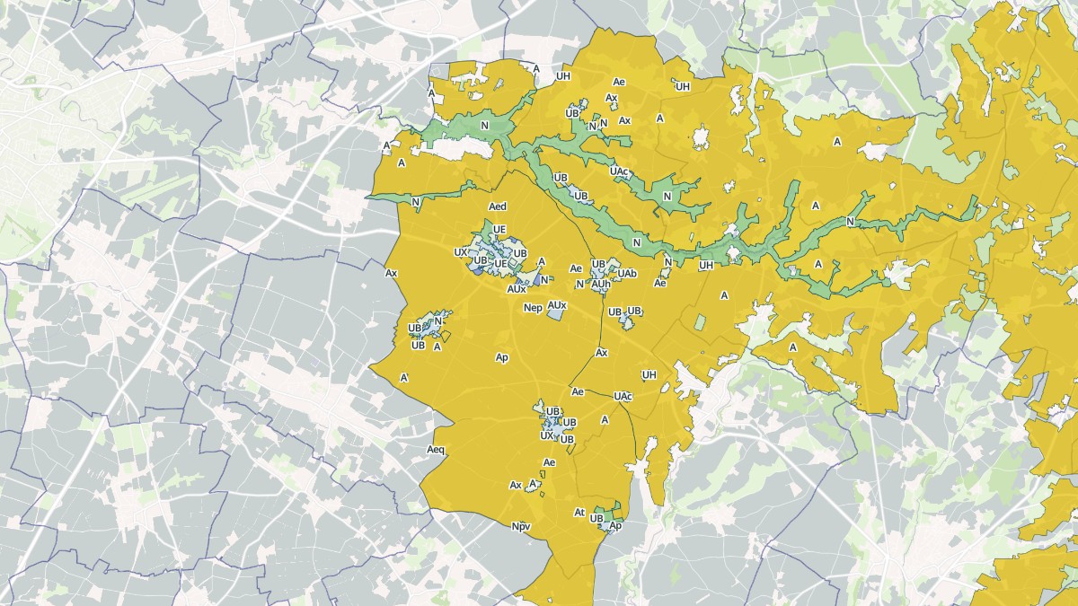 Aperçu cartographique de Aigondigné, centré sur la commune