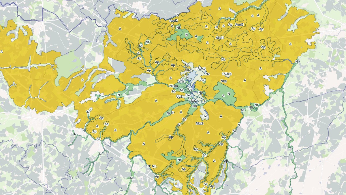 Aperçu cartographique de Nueil-les-Aubiers, centré sur la commune