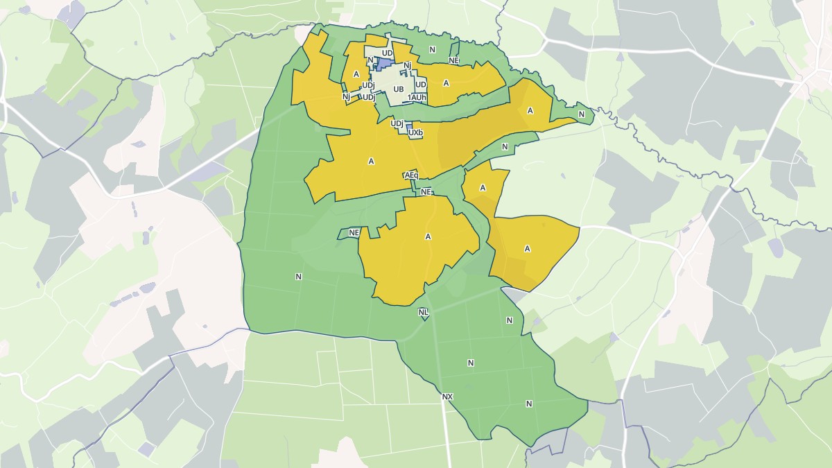 Aperçu cartographique de Reffannes, centré sur la commune