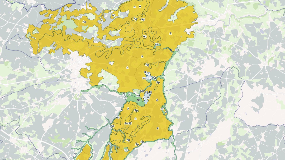 Aperçu cartographique de Voulmentin, centré sur la commune