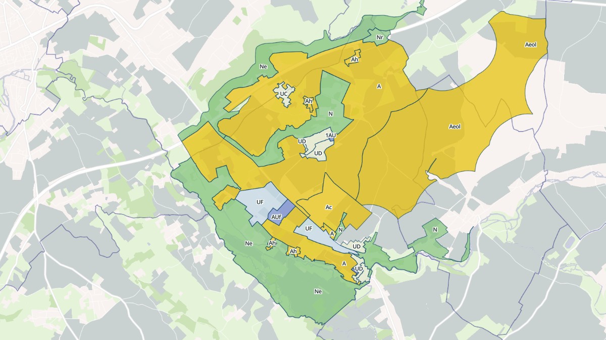 Aperçu cartographique de Sainte-Eanne, centré sur la commune