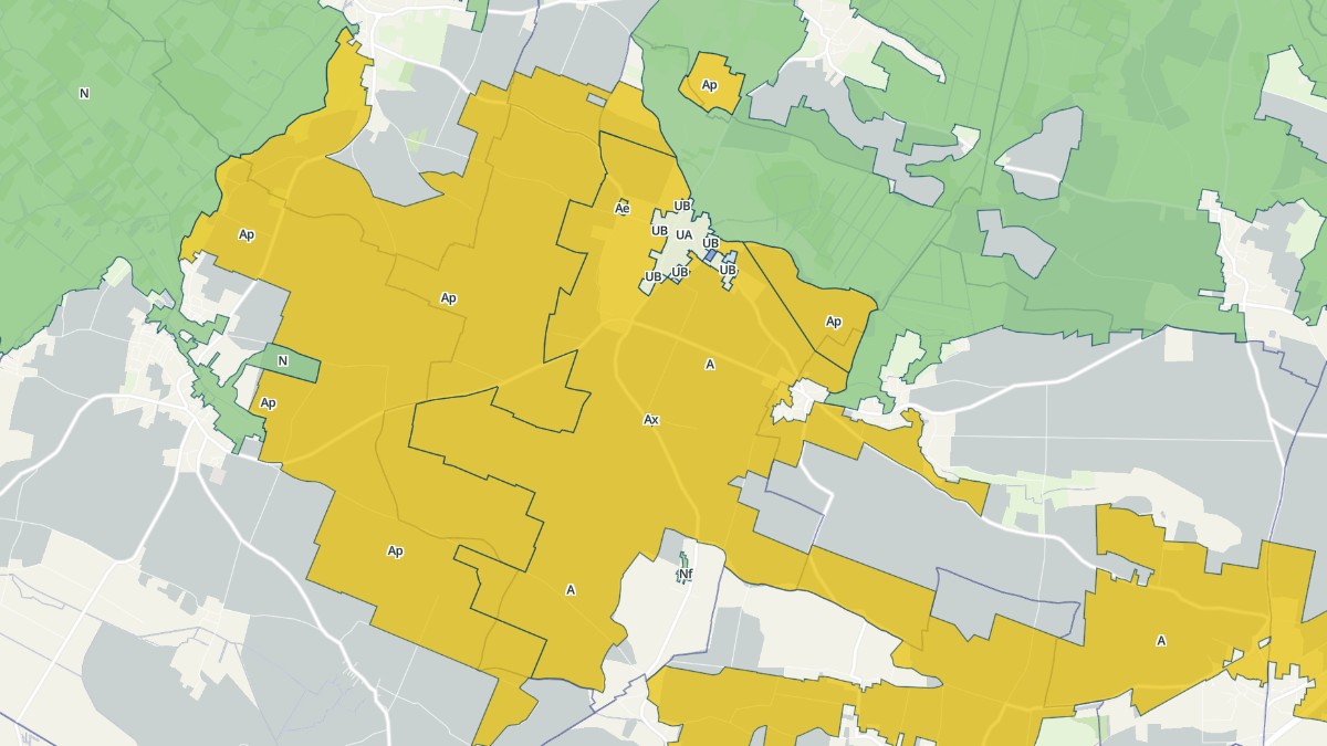 Aperçu cartographique de Saint-Georges-de-Rex, centré sur la commune