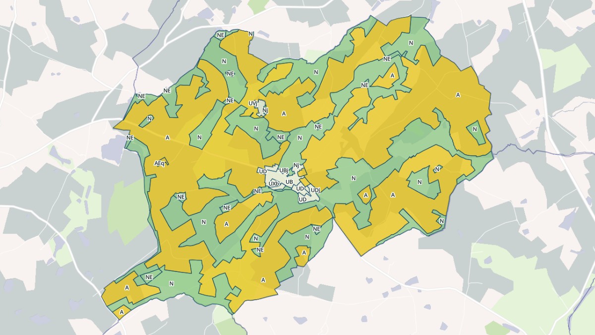 Aperçu cartographique de Saint-Germain-de-Longue-Chaume, centré sur la commune
