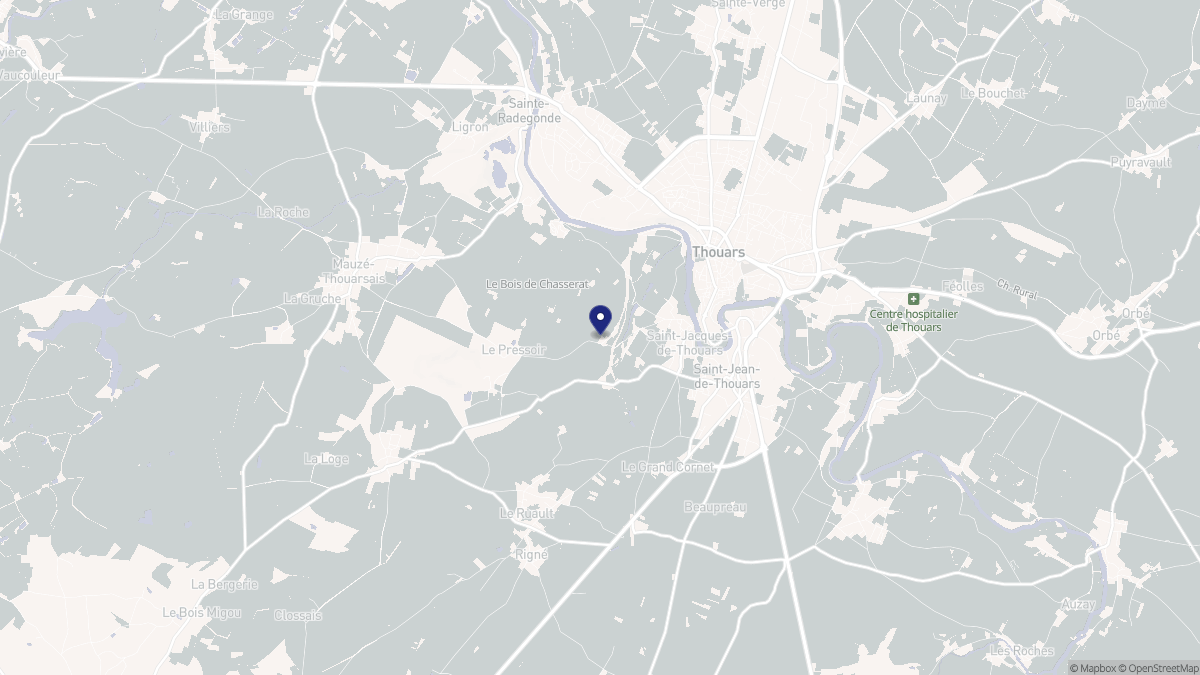 Aperçu cartographique de Saint-Jacques-de-Thouars, centré sur la commune