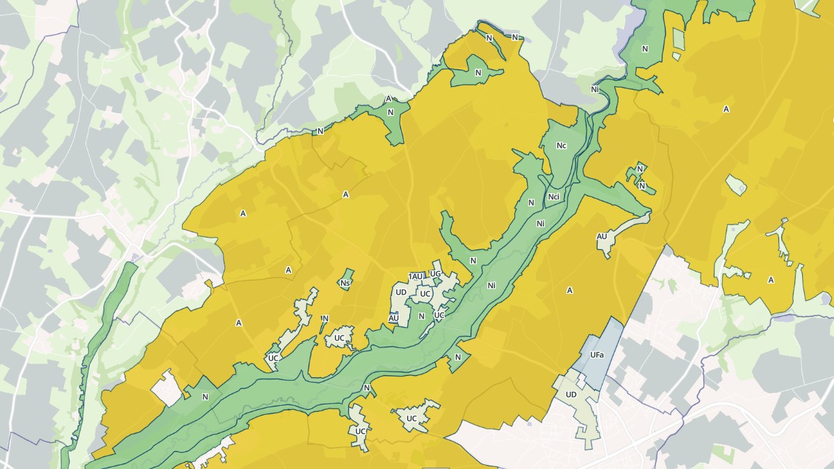 Aperçu cartographique de Saivres, centré sur la commune