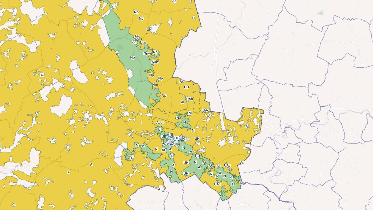 Aperçu cartographique de Sauzé-entre-Bois, centré sur la commune