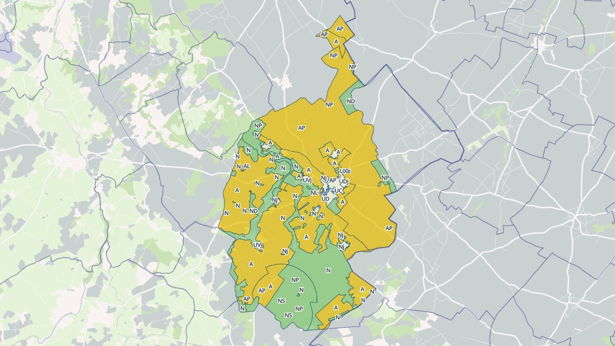 Aperçu cartographique de Thénezay, centré sur la commune