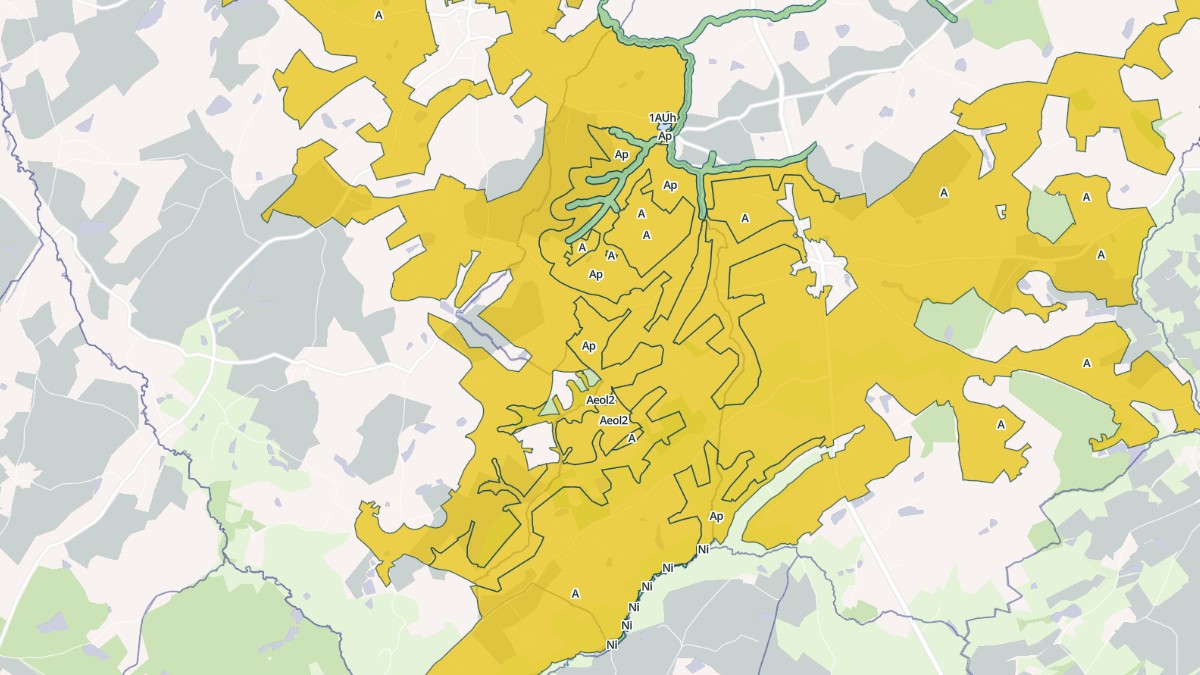 Aperçu cartographique de Trayes, centré sur la commune