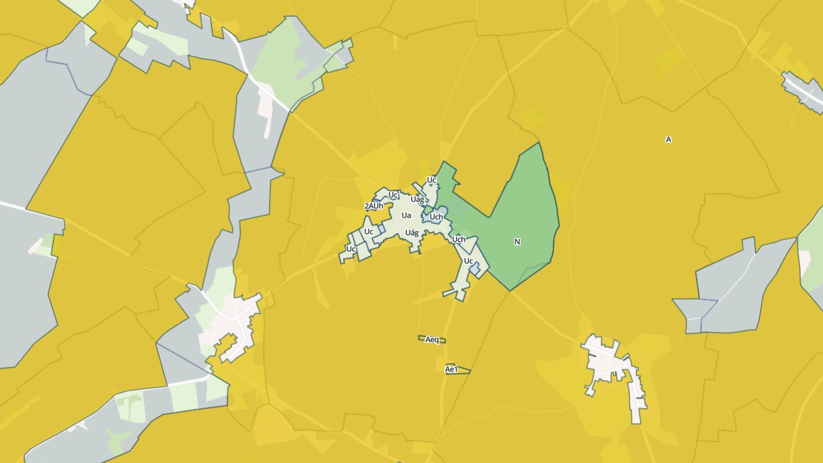 Aperçu cartographique de Acheux-en-Amiénois, centré sur la commune