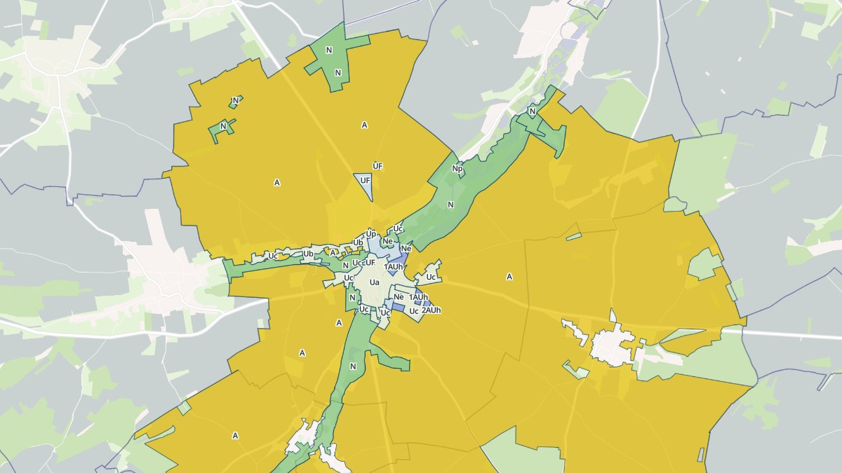 Aperçu cartographique de Airaines, centré sur la commune