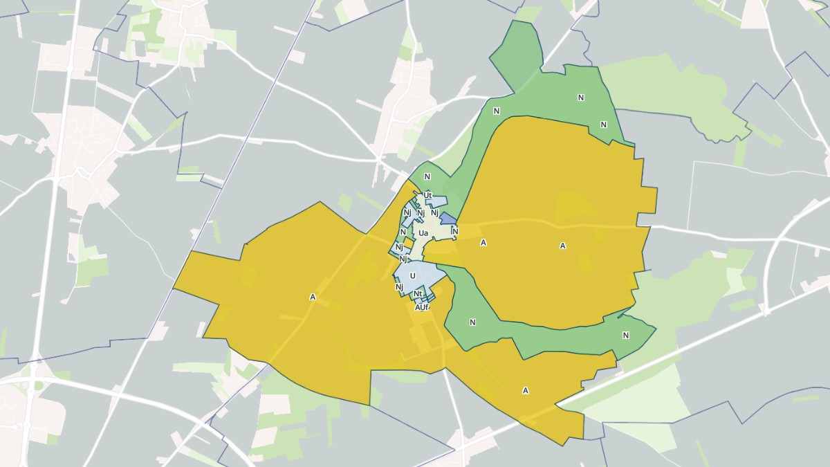 Aperçu cartographique de Allonville, centré sur la commune
