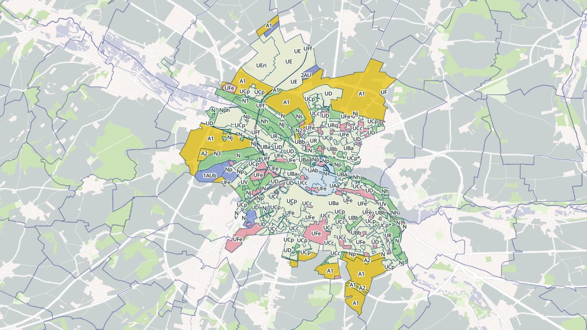 Aperçu cartographique de Amiens, centré sur la commune
