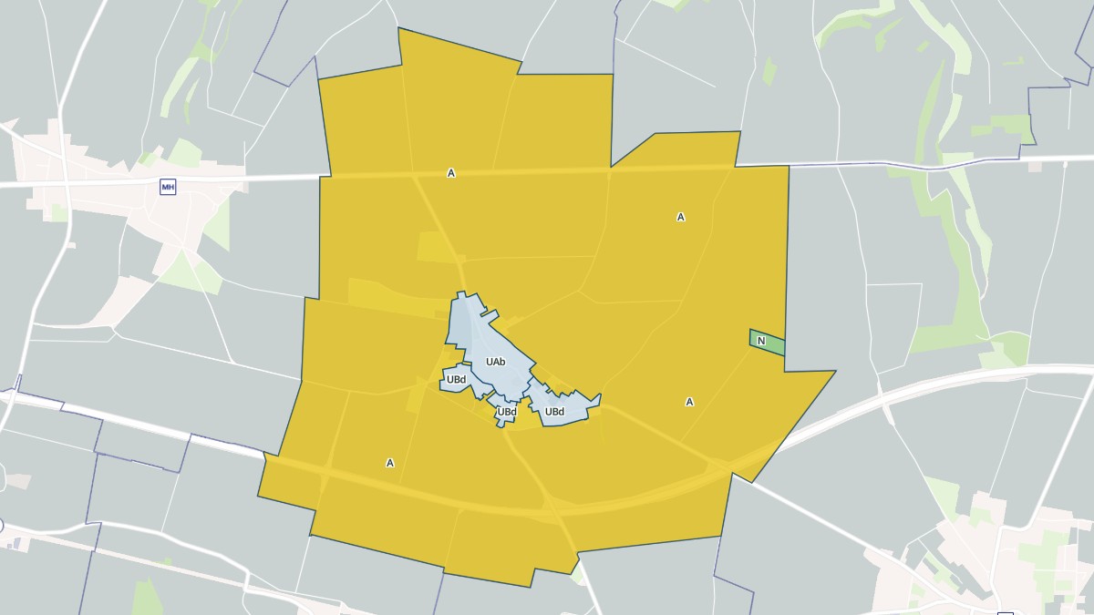 Aperçu cartographique de Bayonvillers, centré sur la commune
