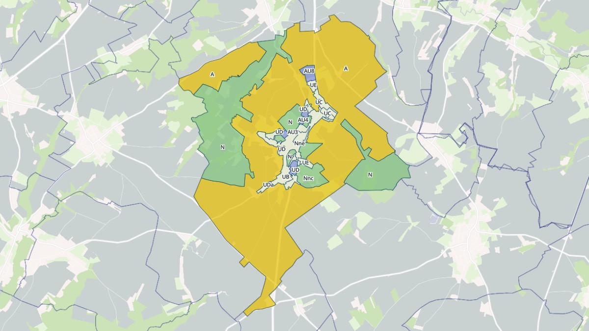Aperçu cartographique de Beauval, centré sur la commune