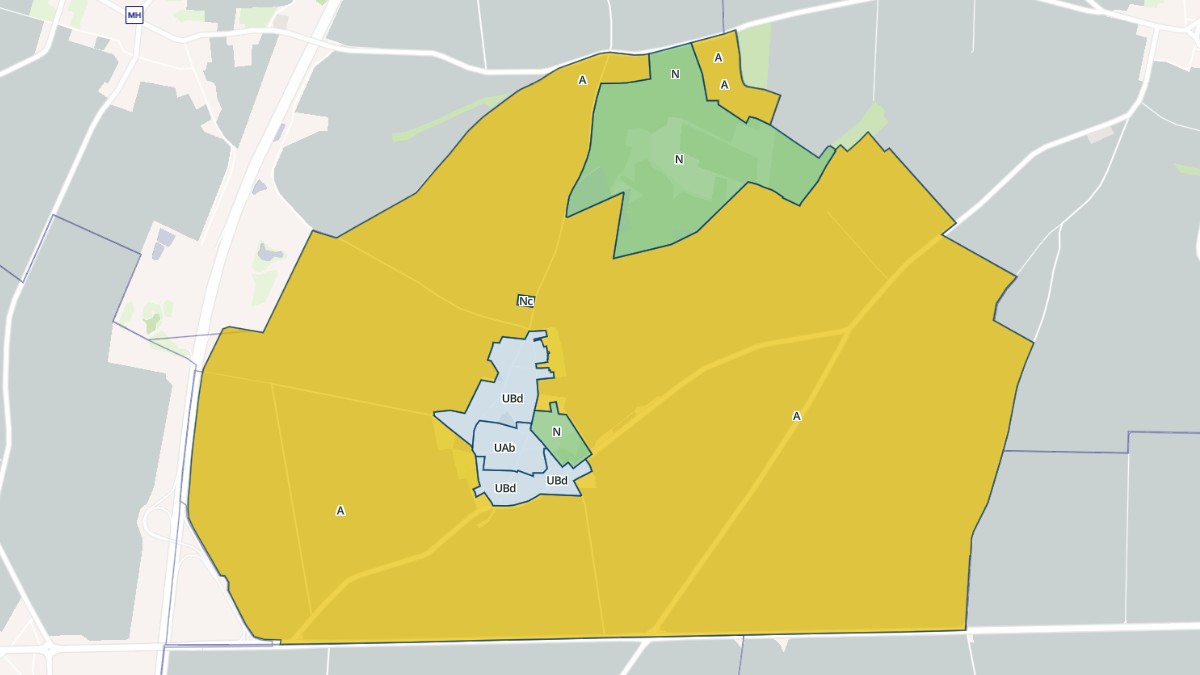 Aperçu cartographique de Belloy-en-Santerre, centré sur la commune