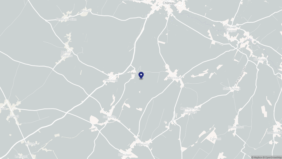 Aperçu cartographique de Bernâtre, centré sur la commune