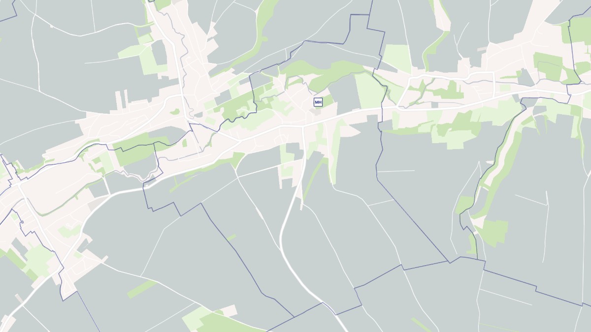 Aperçu cartographique de Berteaucourt-les-Dames, centré sur la commune
