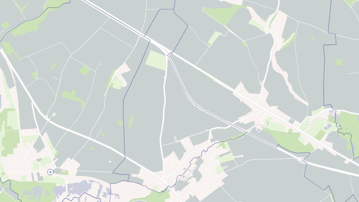 Aperçu cartographique de Berteaucourt-lès-Thennes, centré sur la commune
