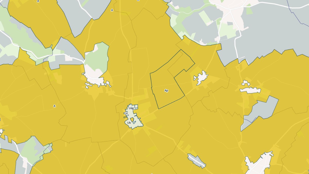 Aperçu cartographique de Bertrancourt, centré sur la commune