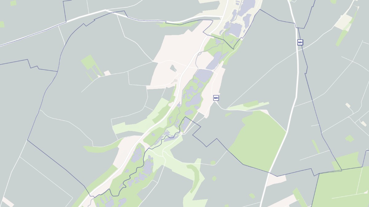 Aperçu cartographique de Bettencourt-Rivière, centré sur la commune