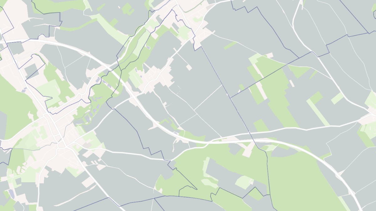 Aperçu cartographique de Bettencourt-Saint-Ouen, centré sur la commune