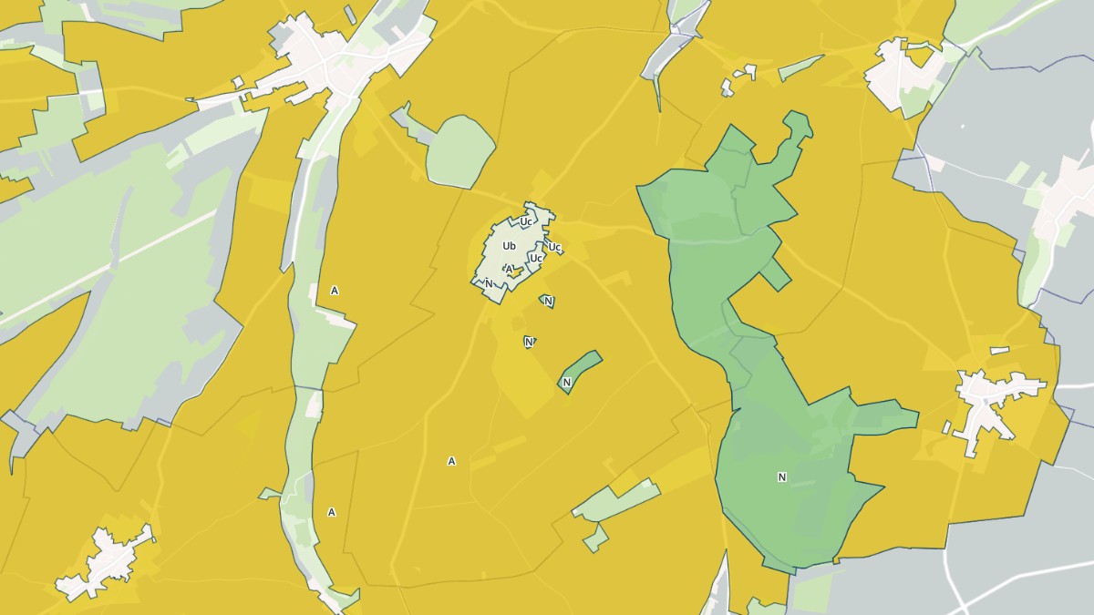 Aperçu cartographique de Bougainville, centré sur la commune