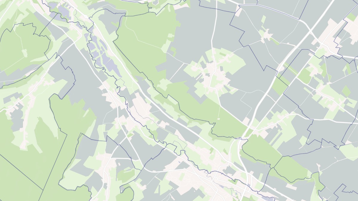Aperçu cartographique de Bouttencourt, centré sur la commune