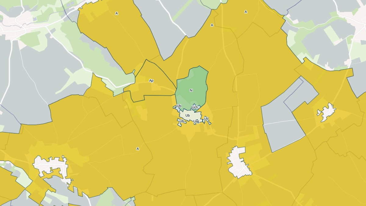 Aperçu cartographique de Bus-lès-Artois, centré sur la commune