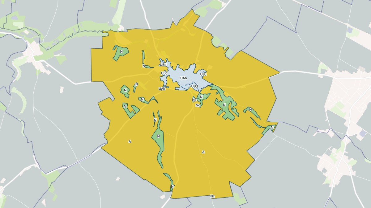 Aperçu cartographique de Caix, centré sur la commune