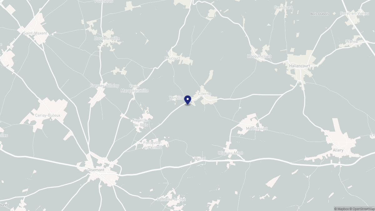 Aperçu cartographique de Citerne, centré sur la commune