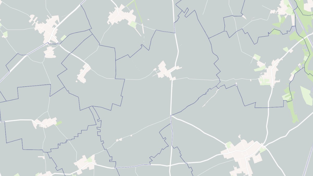 Aperçu cartographique de Cressy-Omencourt, centré sur la commune